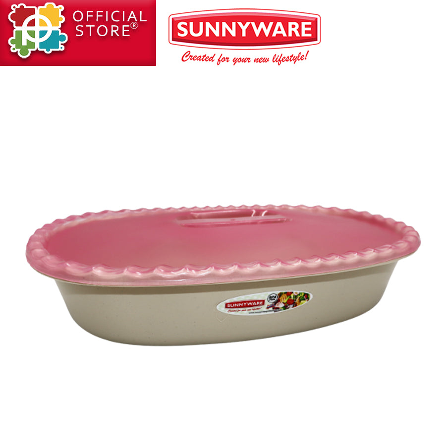 Sunnyware Food Container with Cover - ov #9813