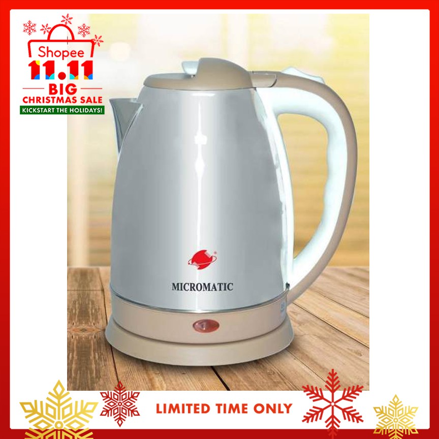 Micromatic MCK-1850 Electric Kettle 1.8L (Silver/Gold)