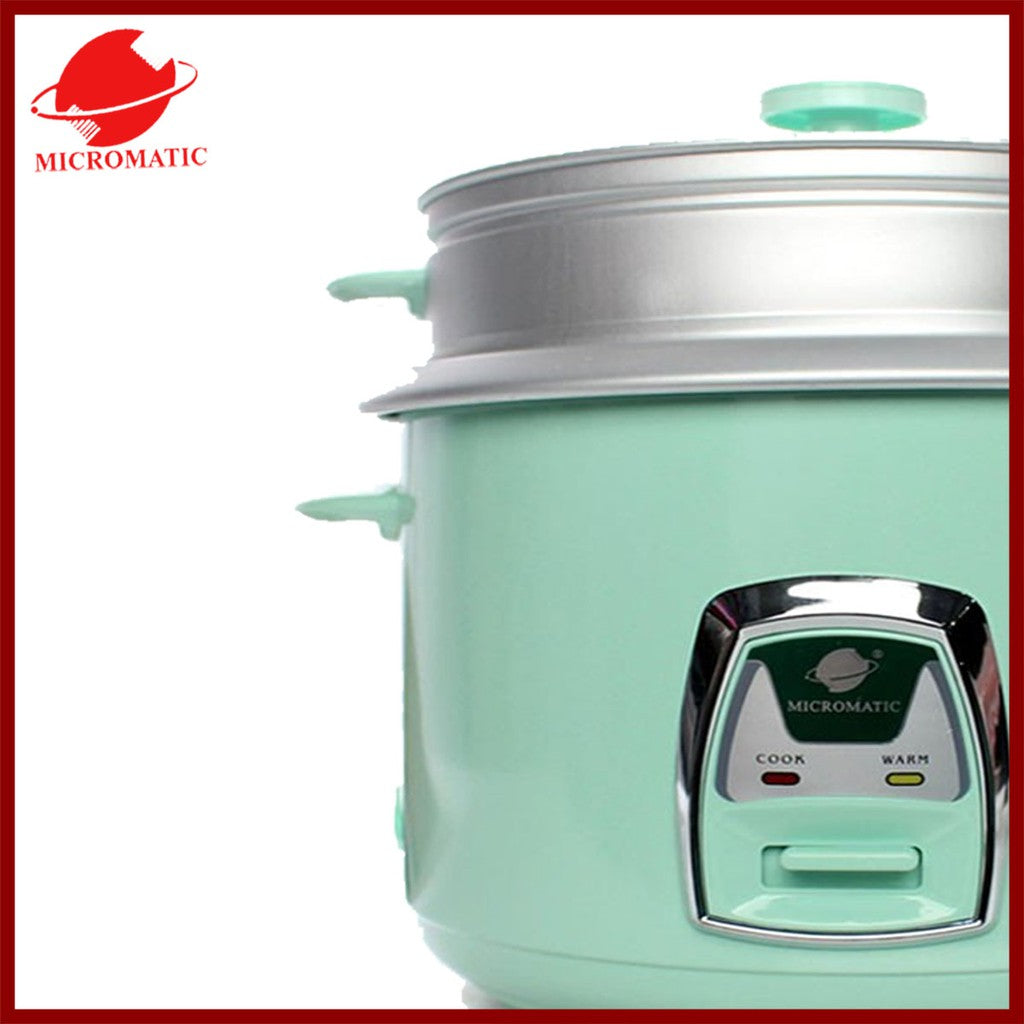 Micromatic MRC-868D Rice Cooker 1.8L Good for 10-12 Persons_Green