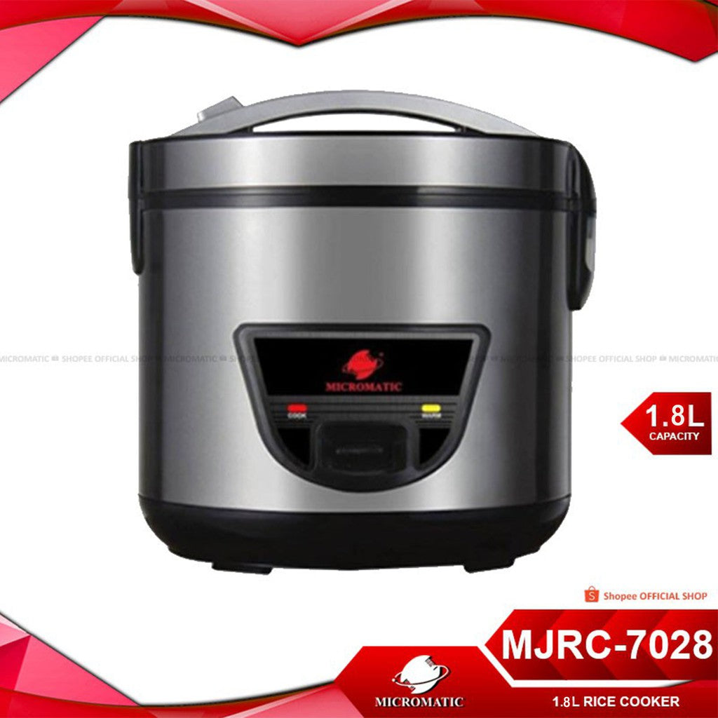 Micromatic MJRC-7028 Rice Cooker 1.8L Good for 8-10 Persons_White