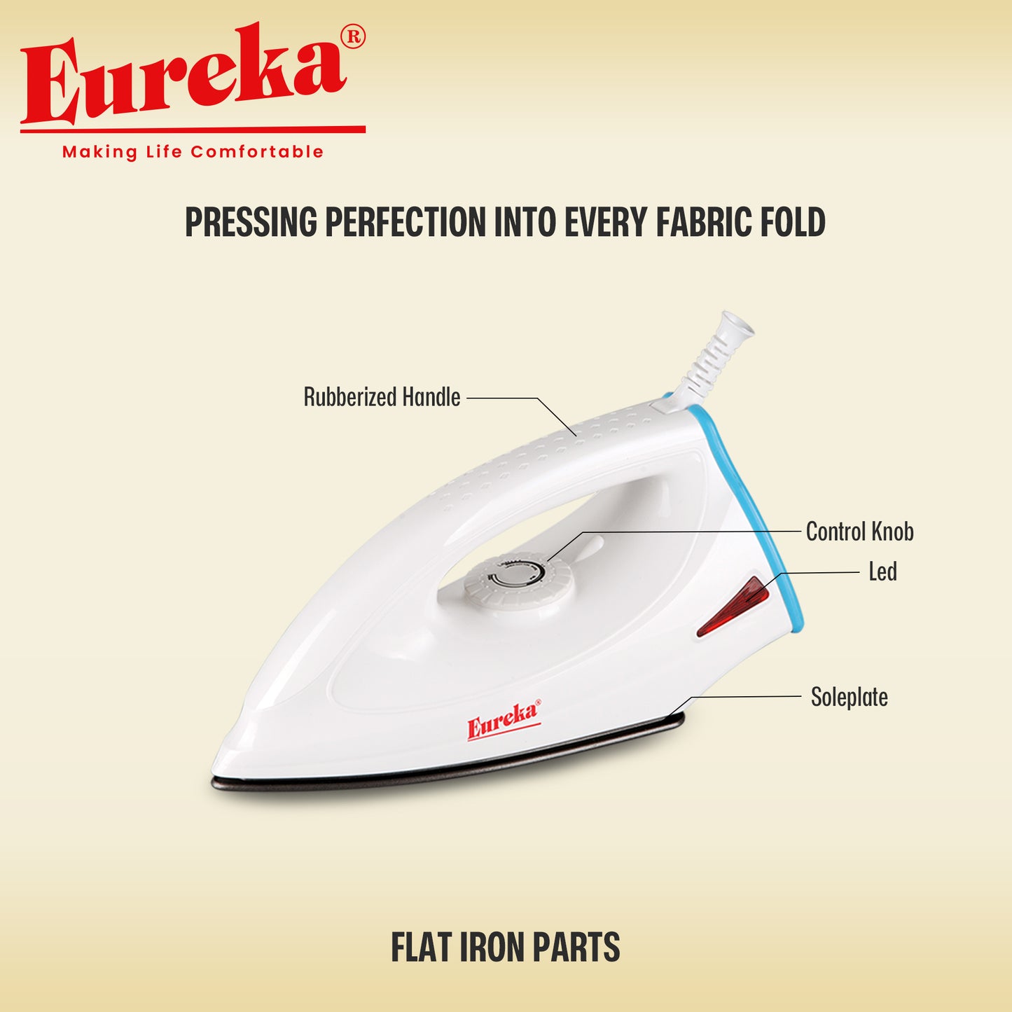 Eureka Dry Flat Iron / Plantsa EDIHBL