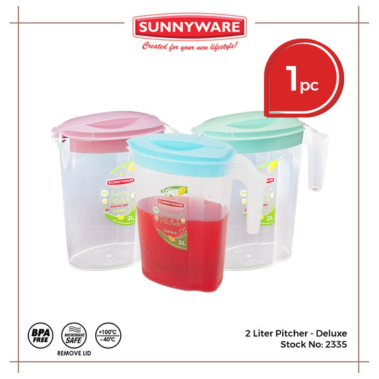 1pc 2L Pitcher – Deluxe [Sunnyware 2335] | BPA Free | Plasticware