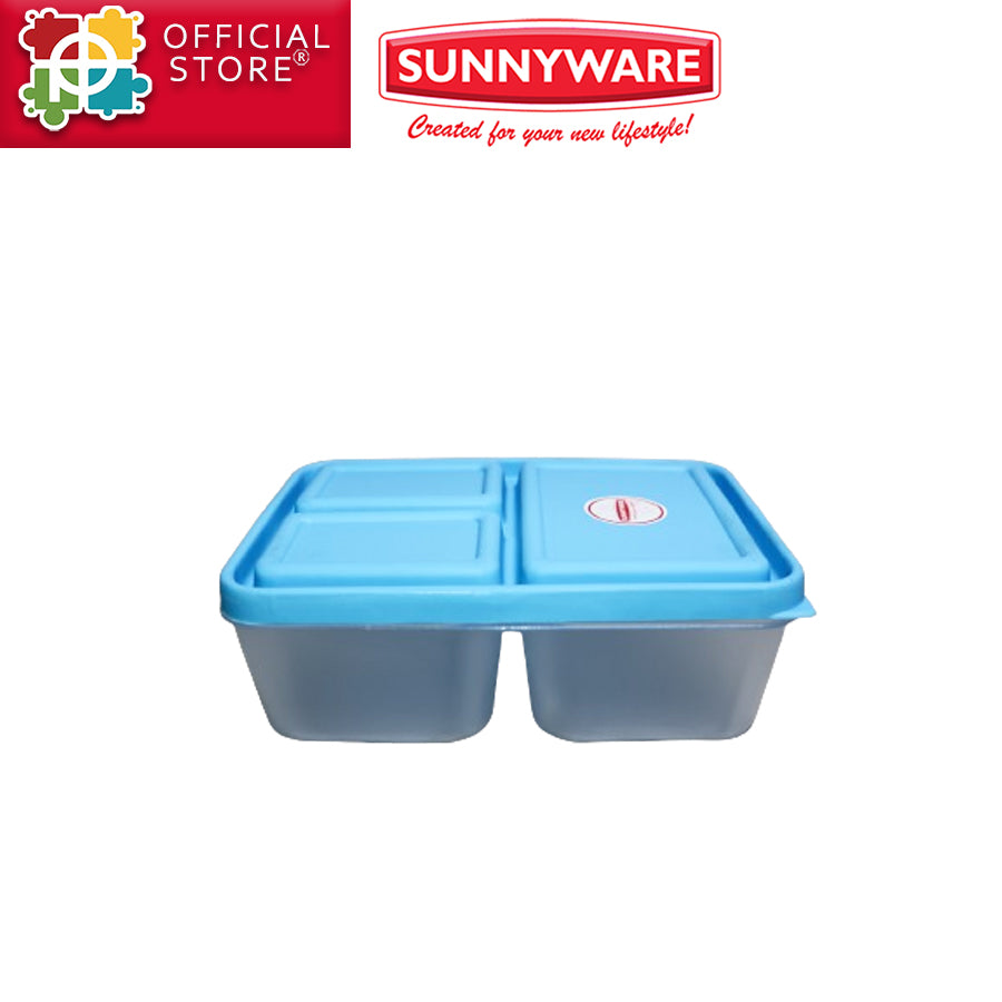 Sunnyware  Lunch Box w/ 3 division-deluxe Stock No.357-A