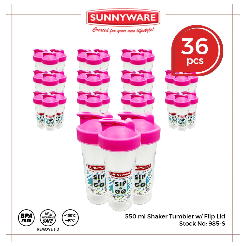 36 pcs Sunnyware 985-S 550 ml Sip n Go Tumbler Shaker Flip for giveaway