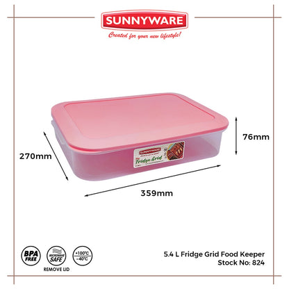 SUNNYWARE 824 - 5.4 L Fridge Grid Food Keeper 1PC