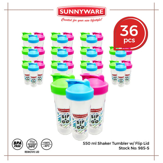 36 pcs Sunnyware 985-S 550 ml Sip n Go Tumbler Shaker Flip for giveaway