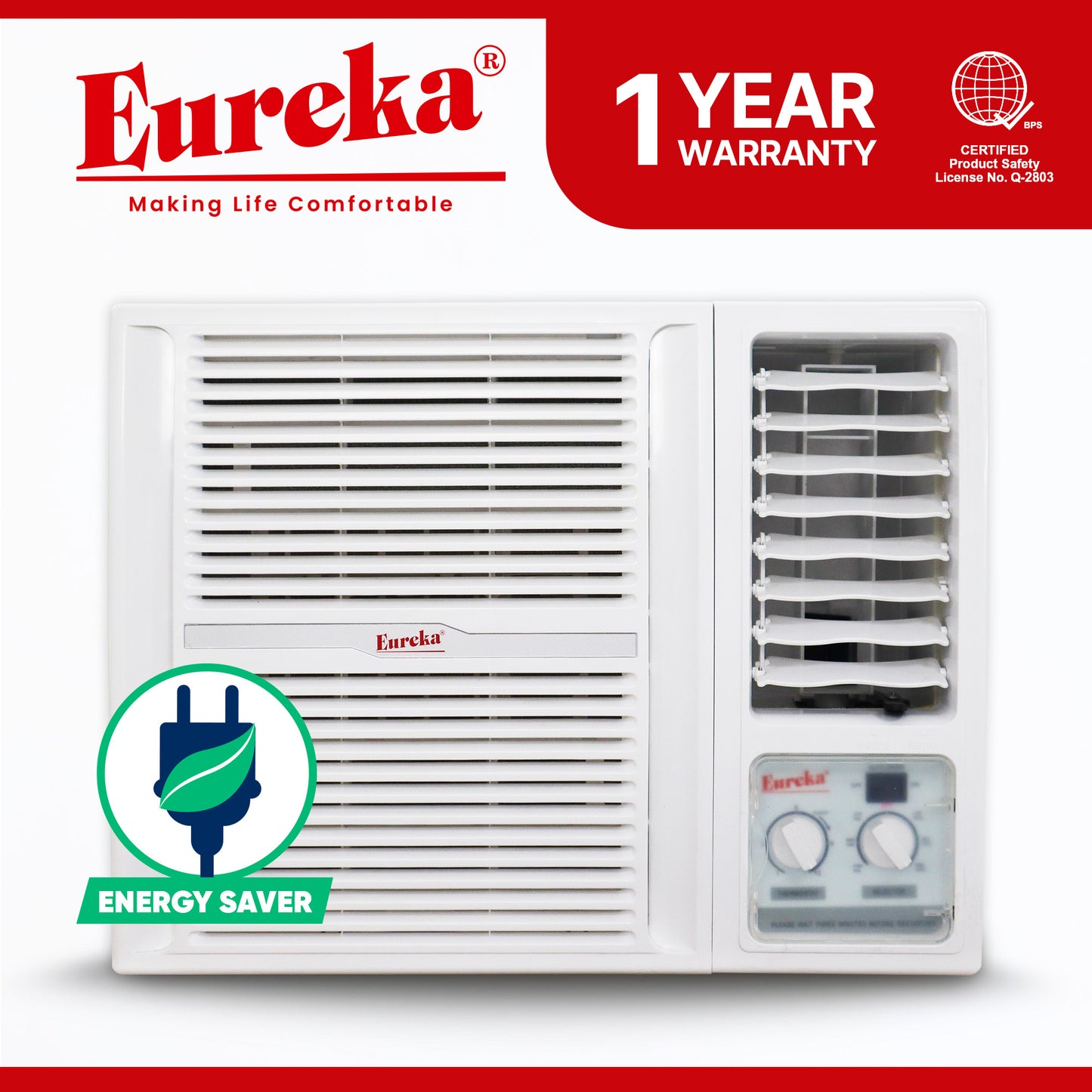 Eureka Window Type Aircon Energy-efficient 1.0 HP EWA 1.0 HP