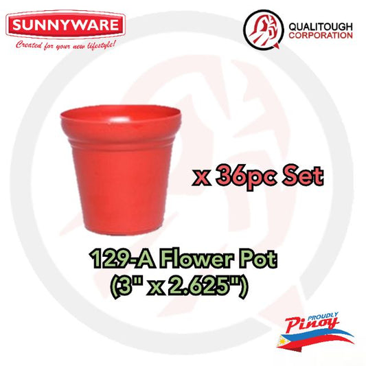 Sunnyware 129-A | 36 pcs 3" Flower Pot