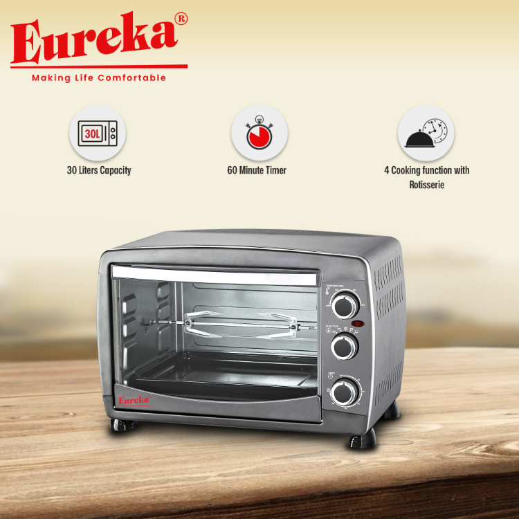 Eureka Electric Oven with Rotisserie 30L EEOR 30L R