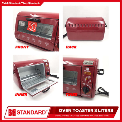 Standard Oven Toaster 8L Wide Capacity