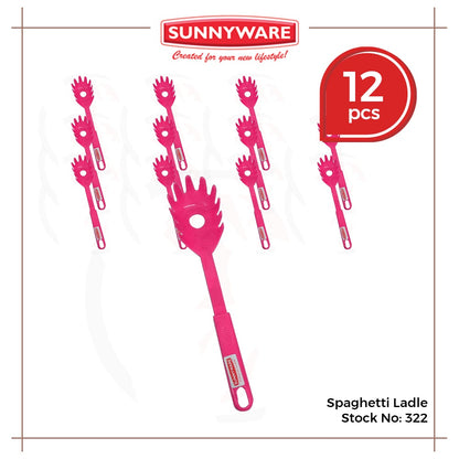 12pcs Spaghetti Ladle [Sunnyware 322] | Kitchenware | Plasticware | Pasta | Palabok