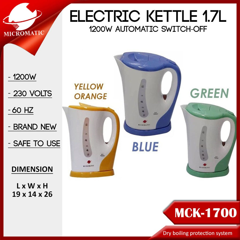 Micromatic MCK-1700 Electric Kettle 1.5Liters