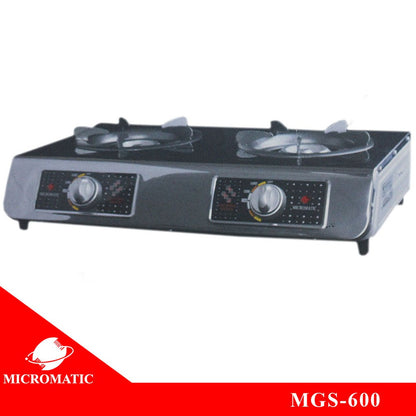 Micromatic MGS 600 Double Burner w/o regulator stainless Gas Stove