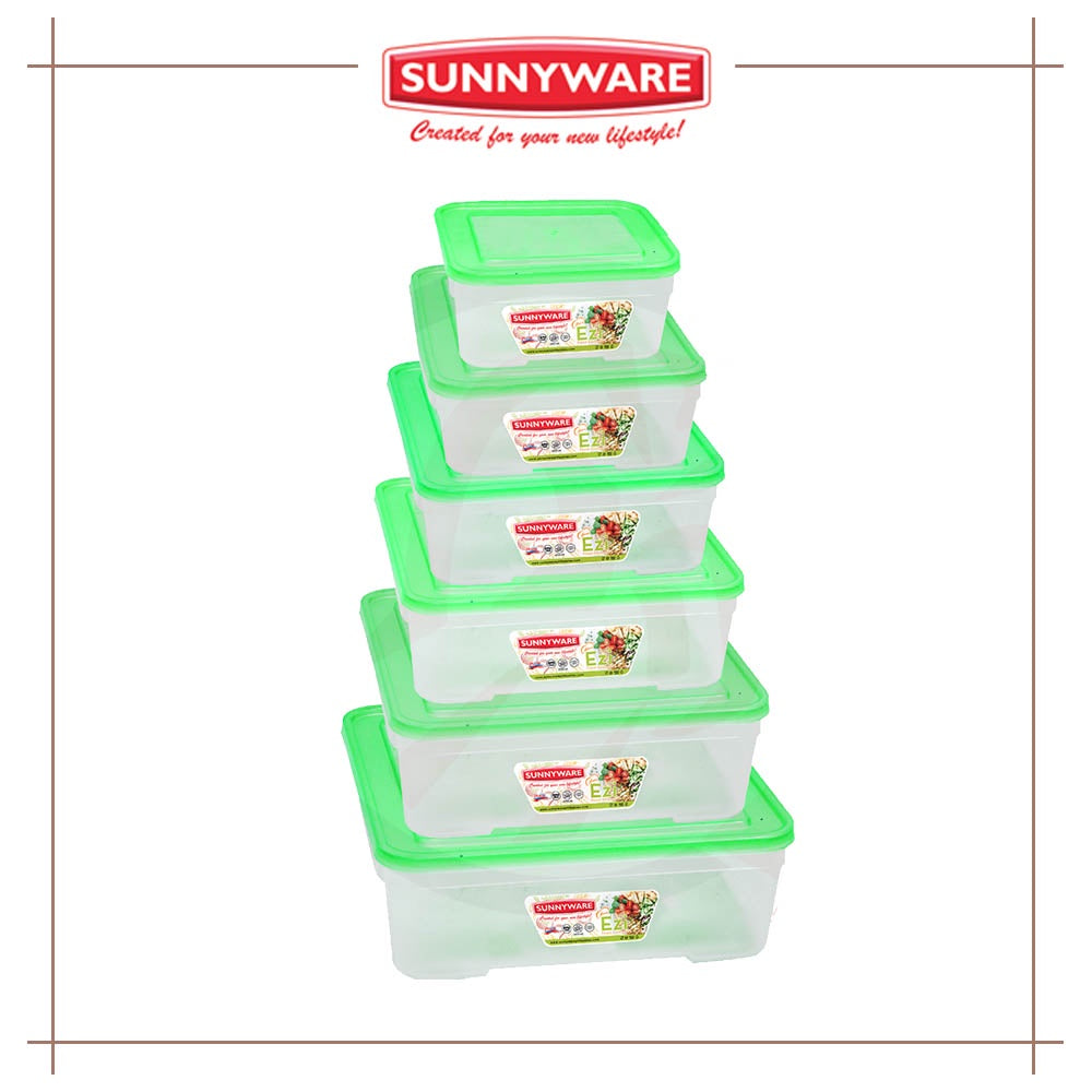 Sunnyware Food Keeper Set - 6 pc set  EZI Food Saver 720 to 725  Storage Container | Plastic ware