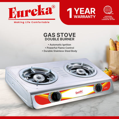 Eureka Double Burner Gas Stove Automatic Ignition EGS D650