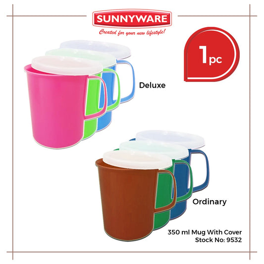 Sunnyware 9532-C-A 350 ml Mug with Cover - deluxe