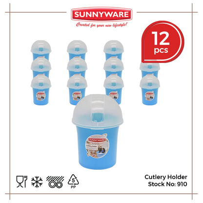 12pcs Cutlery Holder [Sunnyware 910] | Plasticware | Spoon and Fork Holder | Kitchenware