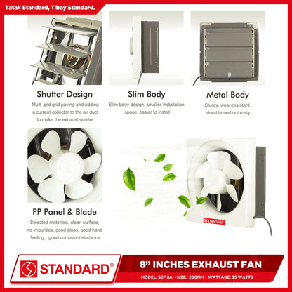 Standard Exhaust Fan 8" SEF 8A