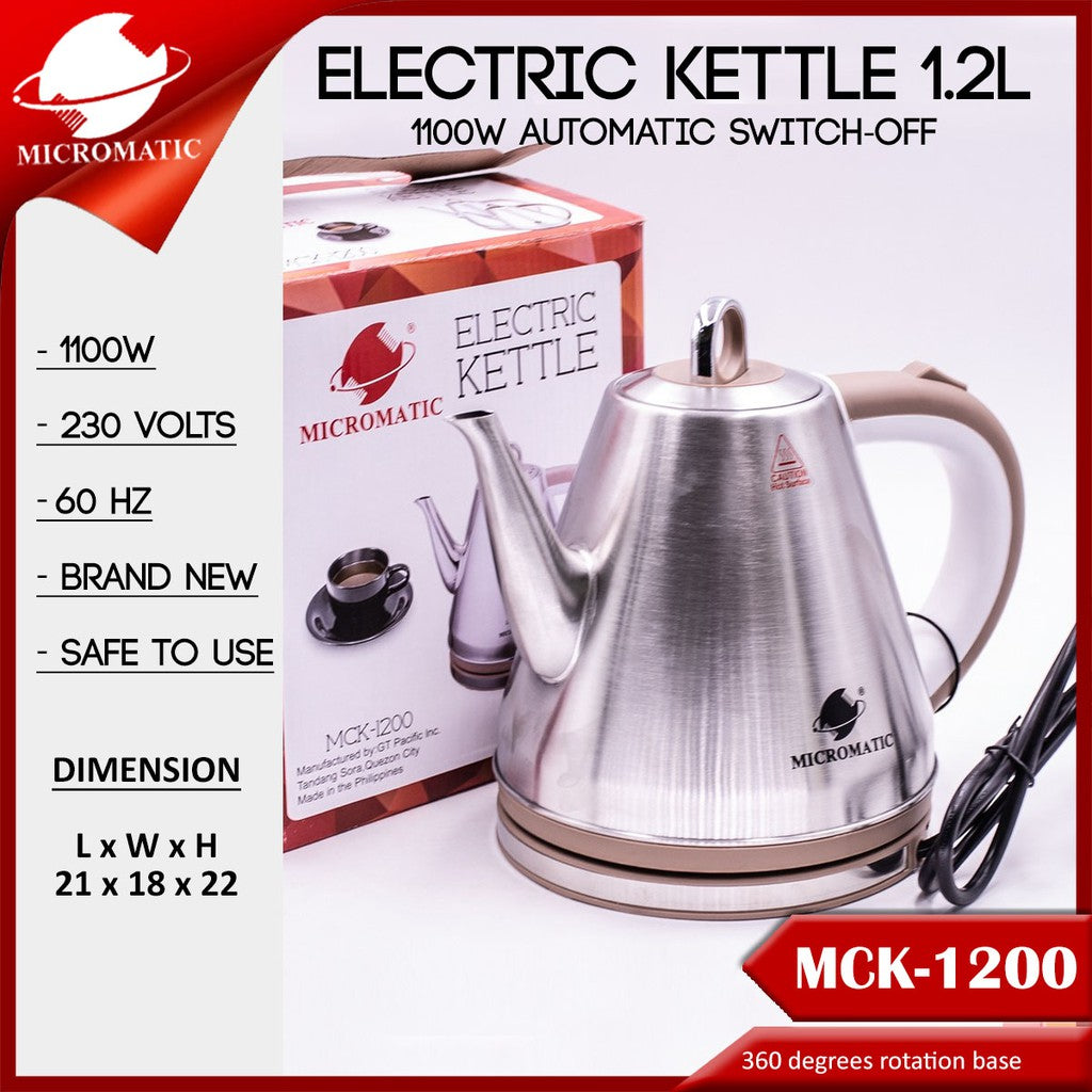 Micromatic MCK-1200 1.2L Electric Kettle