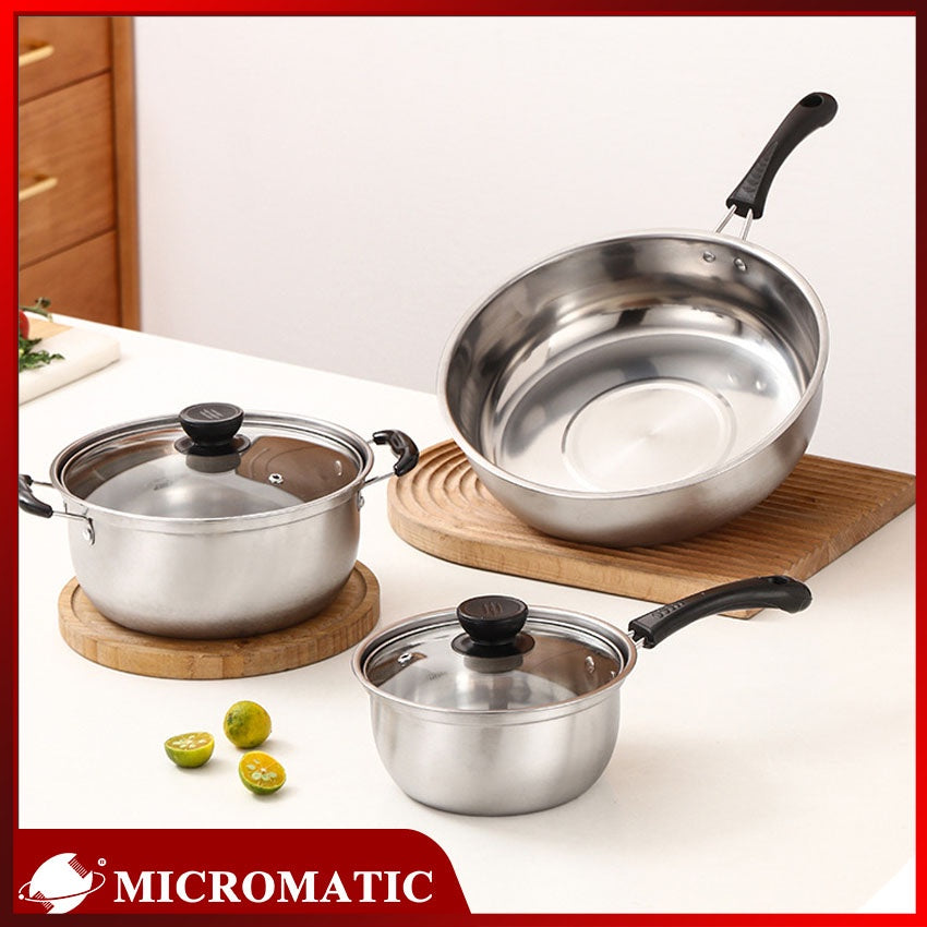 Micromatic MC4 SET High Quality Stainless Steel Cookware 4pcs Set