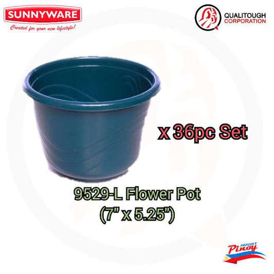 36 pcs Sunnyware 9529-L Flower pot - Large