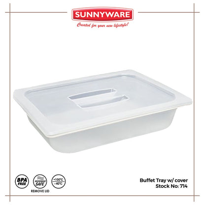 4pcs / 1 dozen Sunnyware 714 Buffet Catering Tray w/ cover 3.5L / 9.5L chafing dish for warmer