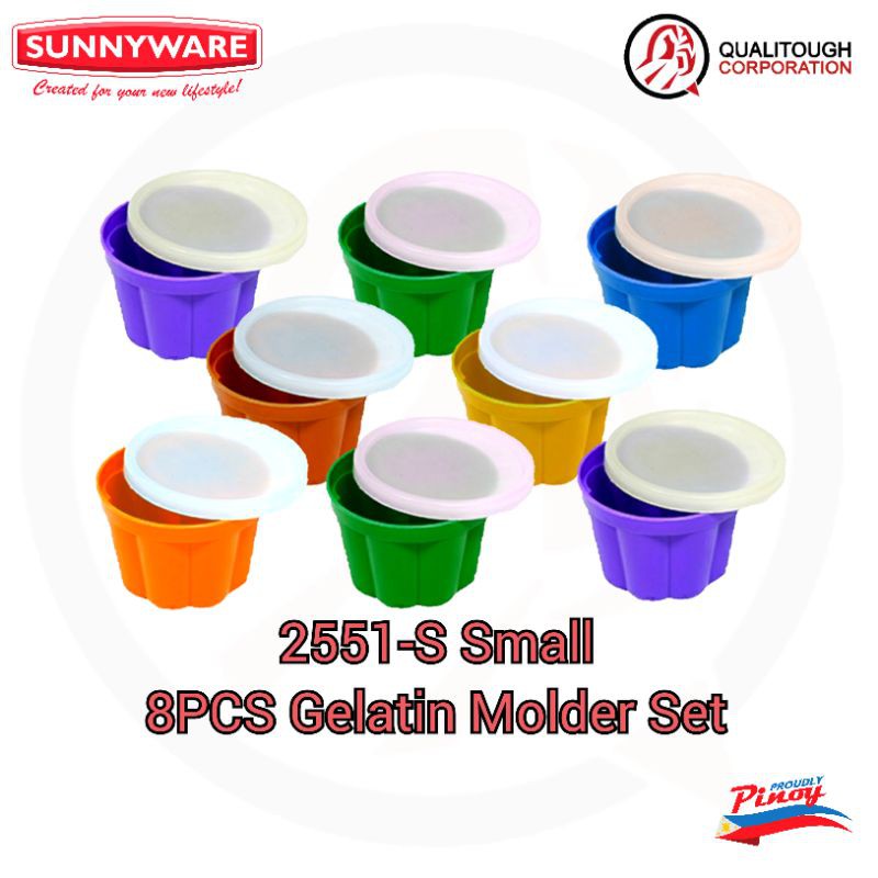 12-pc set Sunnyware 2551 Gelatin Bowl Molder Mold - Small for gulaman jelly