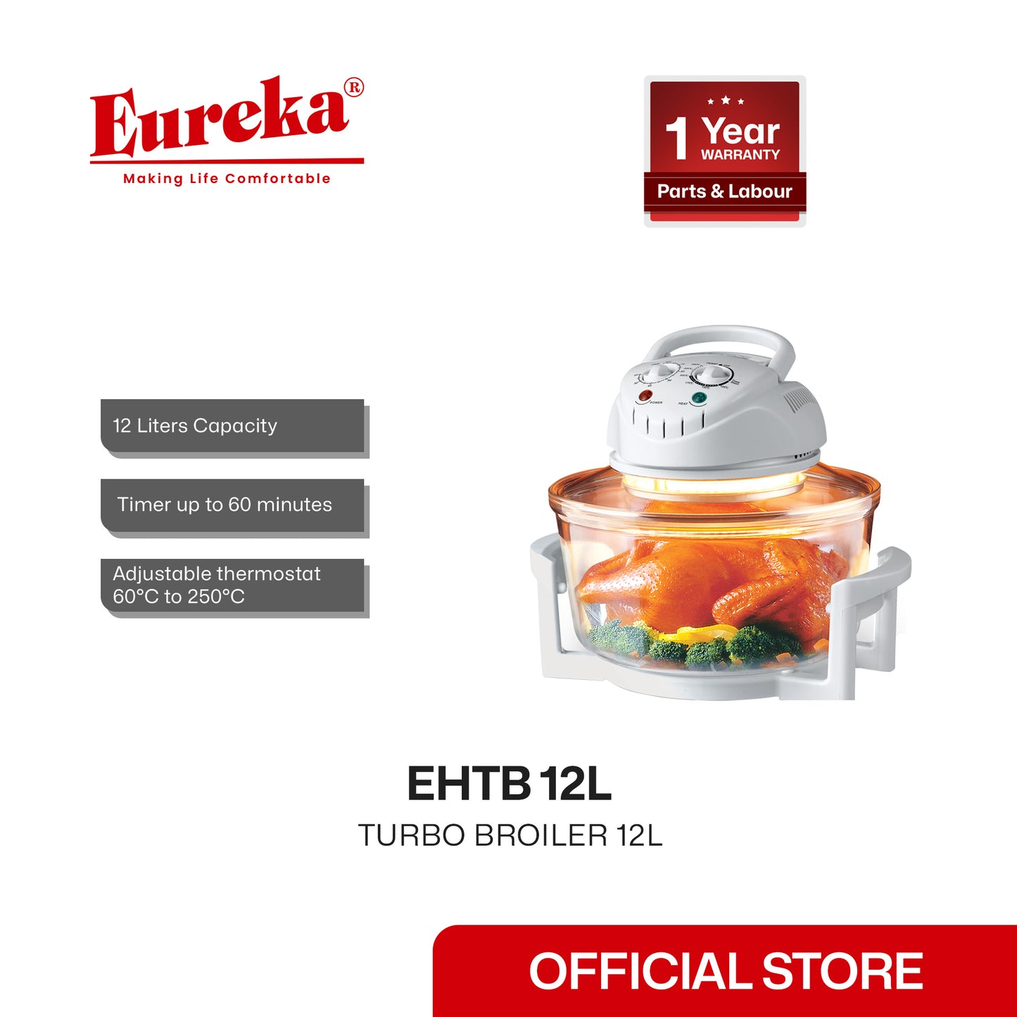 Eureka Turbo Broiler 12L EHTB 12L