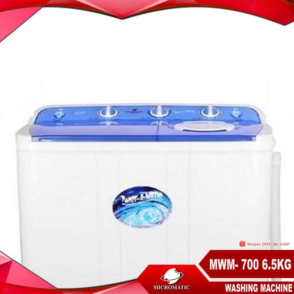 Micromatic MWM- 700 6.5kg Twin Tub Washing Machine