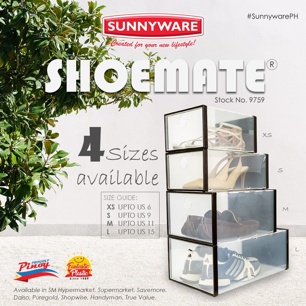 12 pcs Sunnyware 9759-L Shoemate large US size 14 shoe box | shoe mate shoebox organizer