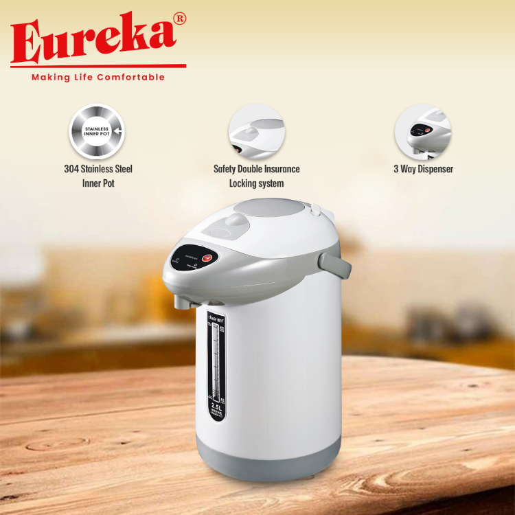 Eureka Electric Airpot Thermos 3 Easy Way Dispense EEA 3.0L