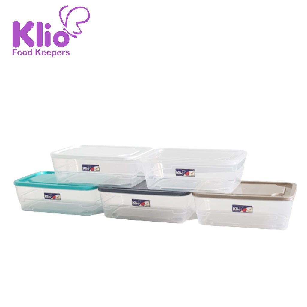 KLIO RS02 FOOD KEEPER/RECT GROOVE COVER MEDIUM 1900ML