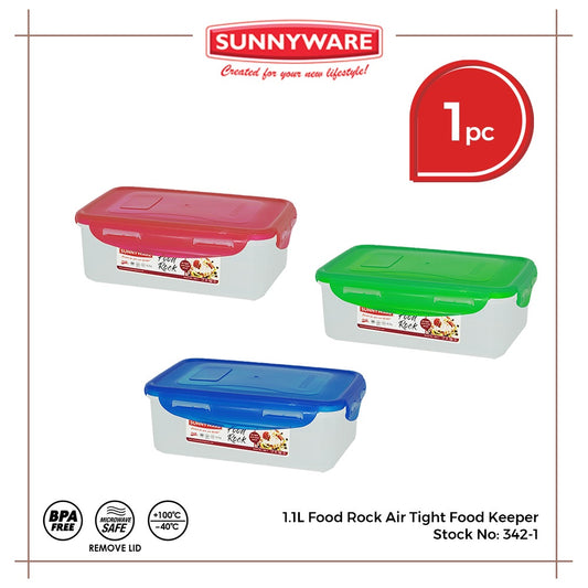 Sunnyware 342-1 1.1 L Food Rock Air Tight Food Keeper Container Leak Proof