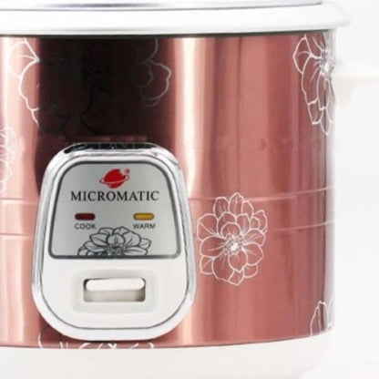 Micromatic MRC-838D Rice Cooker 1.8L Good for 10-12 Persons_Copper