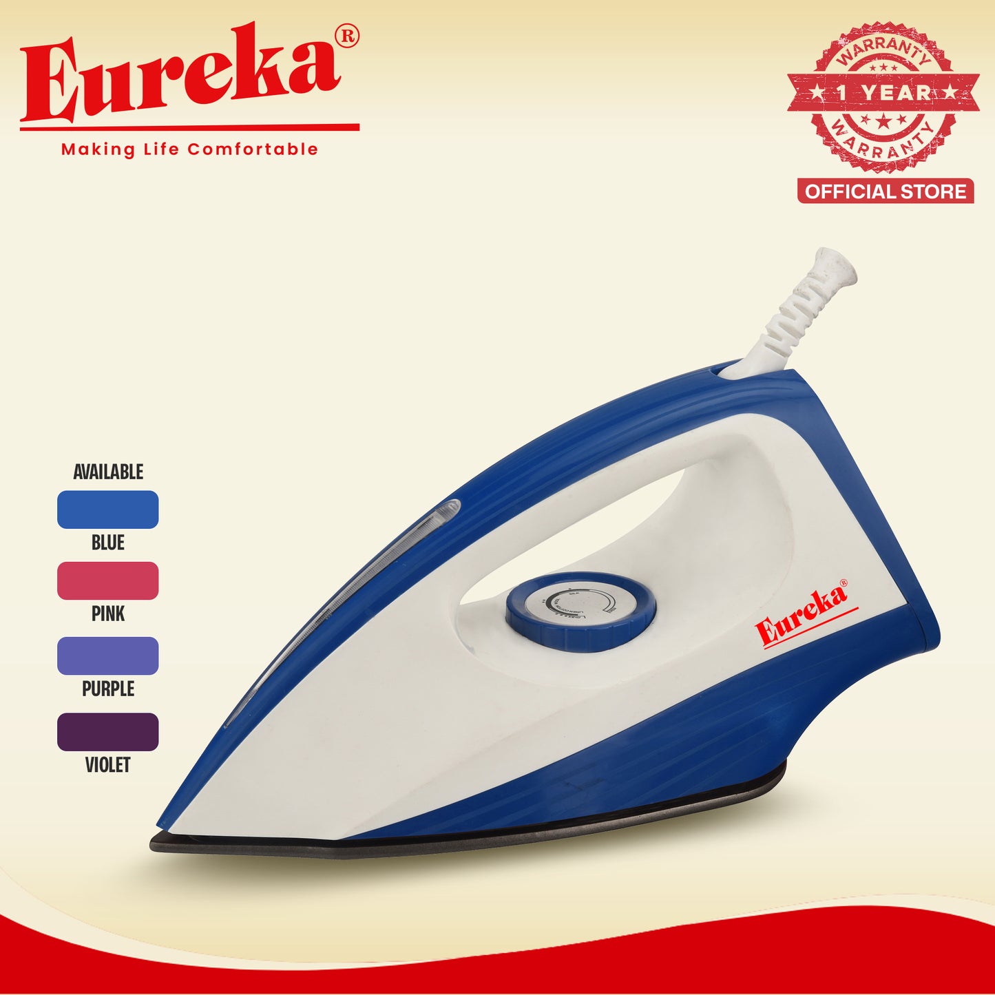 Eureka Dry Flat Iron with LED  / Plantsa EDI HB LED