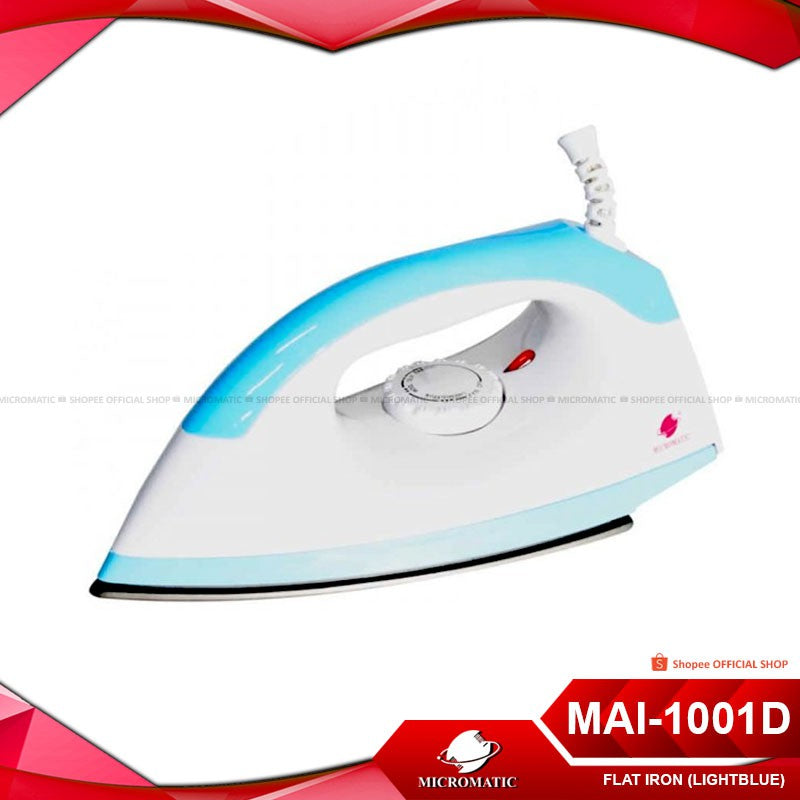 Micromatic MAI-1001D Non-Stick Coating Sole Plate Flat Iron