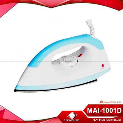 Micromatic MAI-1001D Non-Stick Coating Sole Plate Flat Iron