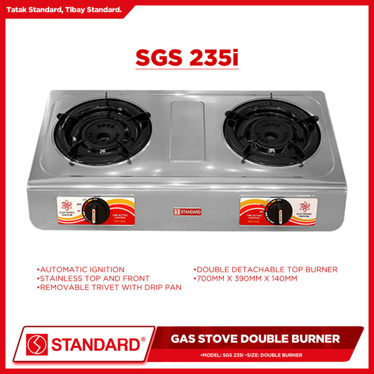 Standard Gas Stove Double Burner SGS235i