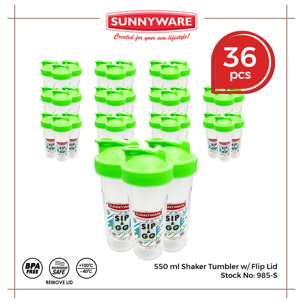 36 pcs Sunnyware 985-S 550 ml Sip n Go Tumbler Shaker Flip for giveaway