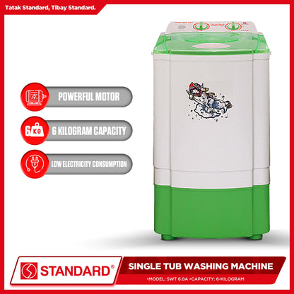 Standard Washing Machine SWT-6.0A Single Tub (350W)