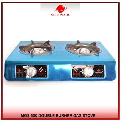 Micromatic MGS 600 Double Burner w/o regulator stainless Gas Stove