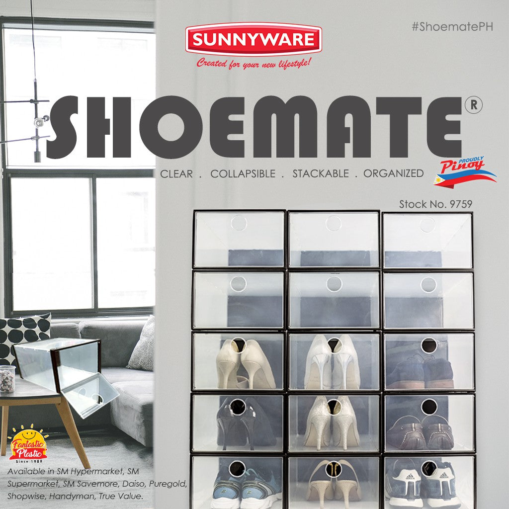 12 pcs Sunnyware 9759-L Shoemate large US size 14 shoe box | shoe mate shoebox organizer