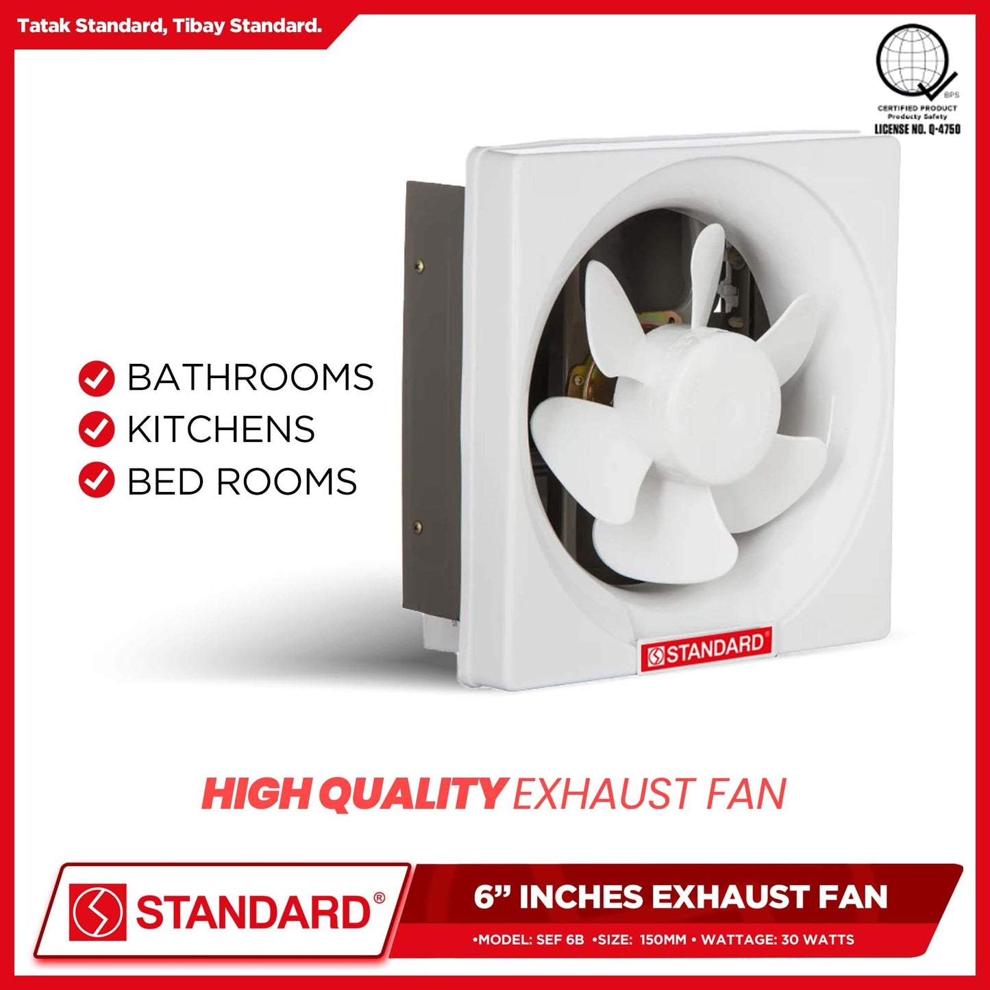 Standard Exhaust Fan 6" SEF 6