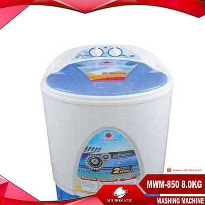 Micromatic MWM850 8.0kg Washing Machine Single Tub