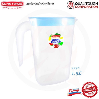 Sunnyware 2236 1.5L Oval Pitcher - Deluxe | Plastic Ware