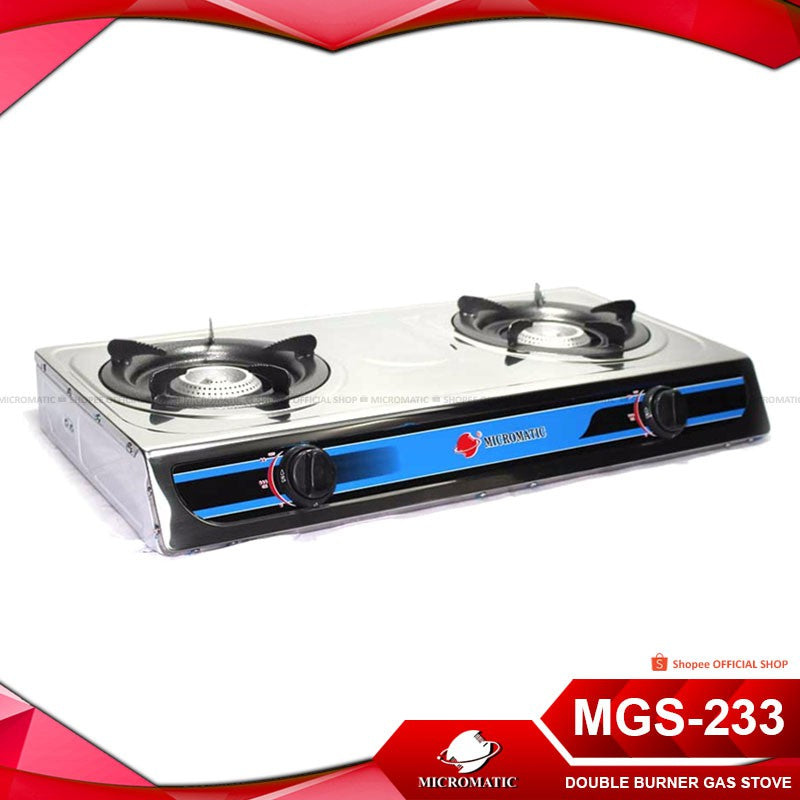 Micromatic MGS-233 Double Burner Gas Stove