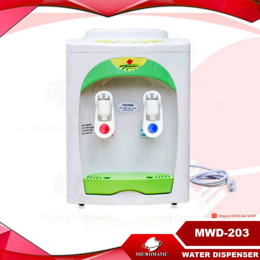 Micromatic MWD-203 Table Top Electric Water Dispenser (White/Green)