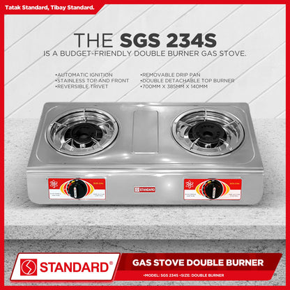 Standard Gas Stove Double Burner SGS234S