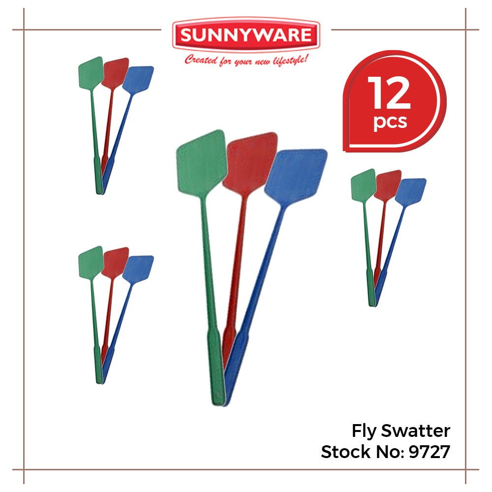 12 pcs Fly swatter [Sunnyware 9727] | Pest Control | Insect Killer | Householdware | Plasticware