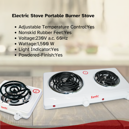 Eureka Double Coil Electric Stove | Single Coil Electric Stove Portable Burner Stove